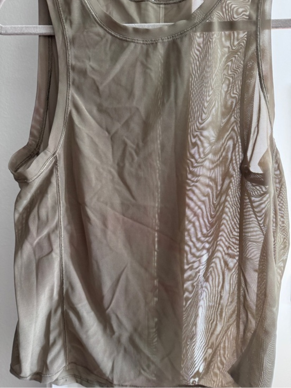 Lululemon Sleeveless Mesh Tank - Warm Olive SIZE 4